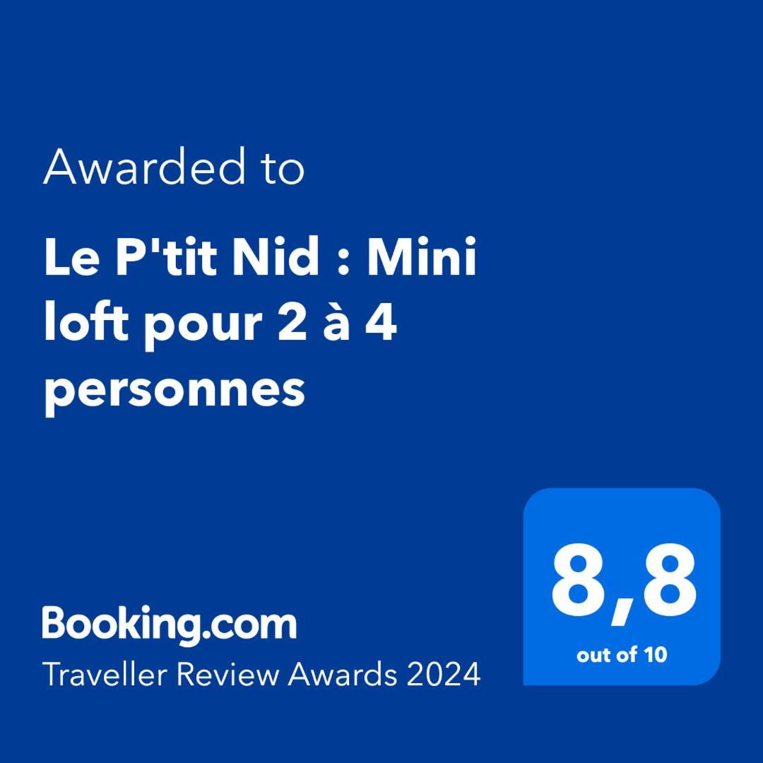 Le P'Tit Nid : Mini Loft Pour 2 A 4 Personnes Vila Tellin Exterior foto